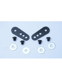 Adaptateur de plaque d'immatriculation R&G RACING noir pour support de plaque 2