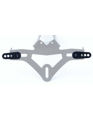 Adaptateur de plaque d'immatriculation R&G RACING noir pour support de plaque