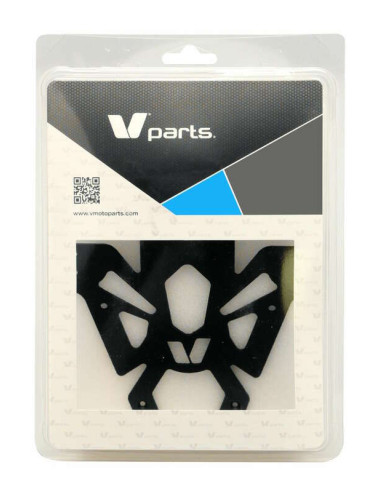 Support de plaque V PARTS noir universel