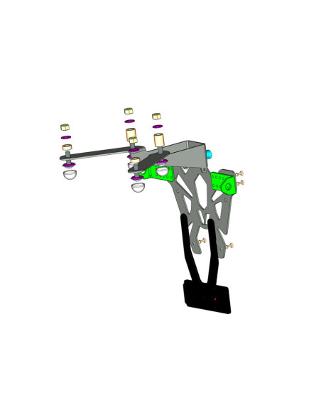 Support de plaque V PARTS noir Kawasaki Z750