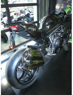 Support de plaque V PARTS noir Kawasaki H2