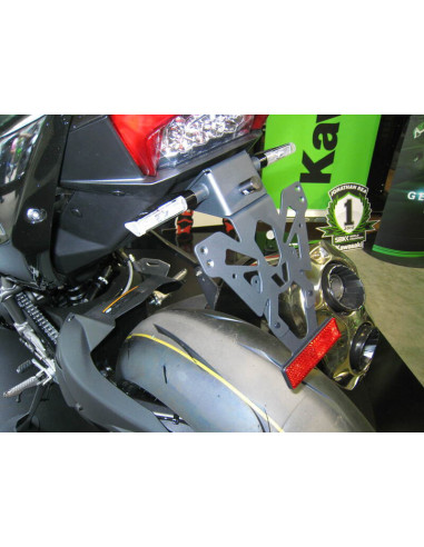 Support de plaque V PARTS noir Kawasaki H2