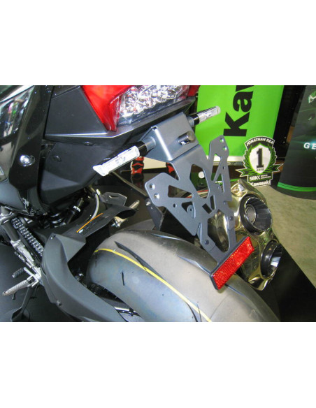 Support de plaque V PARTS noir Kawasaki H2