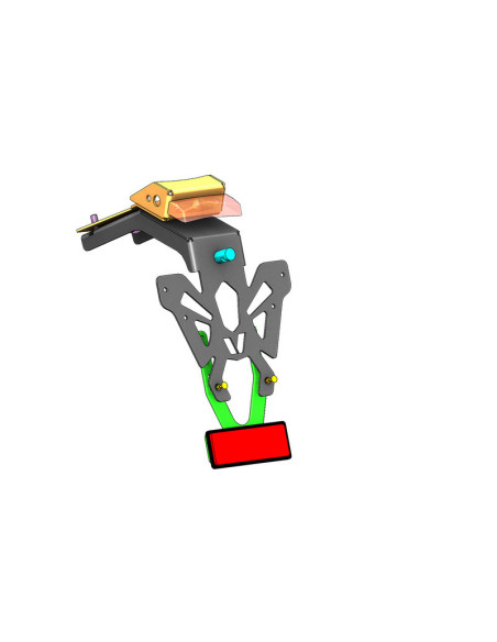 Support de plaque V PARTS noir KTM Duke