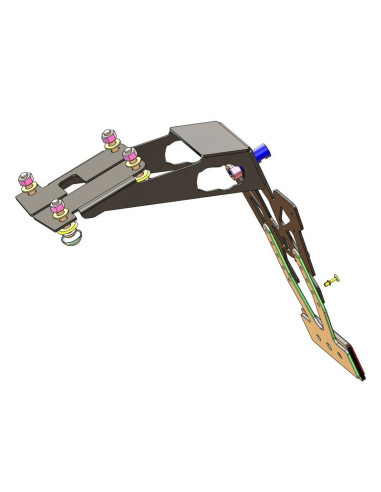 Support de plaque V PARTS noir Kawasaki Z1000 H2