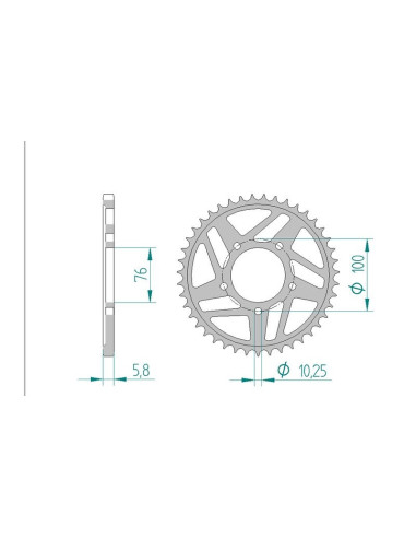 Kit chaine AFAM acier YAMAHA YZF 1000 R1 SP pas 520 2006 à 2006