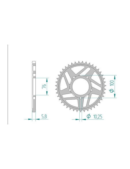 Kit chaine AFAM acier YAMAHA YZF 1000 R1 SP pas 520 2006 à 2006