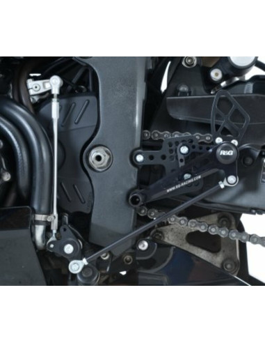 Commandes reculées multipositions R&G RACING noir Honda CBR600RR