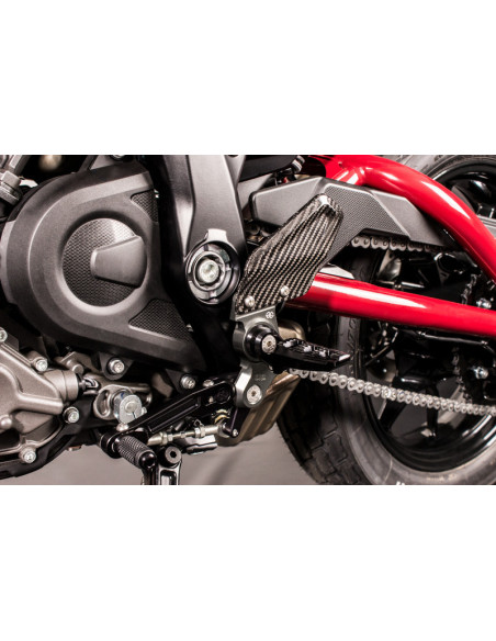 Commandes reculées ajustables GILLES TOOLING RCT10GT noir/argent Indian FTR 1200