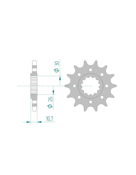 Kit chaine AFAM acier YAMAHA YZF 1000 R1 5VY pas 525 2004 à 2005