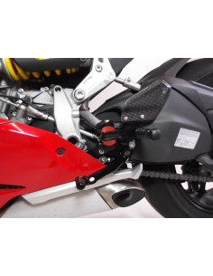 Commandes reculées ajustables GILLES TOOLING VCR38GT noir Ducati Panigale 899/1199 2