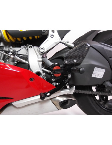 Commandes reculées ajustables GILLES TOOLING VCR38GT noir Ducati Panigale 899/1199