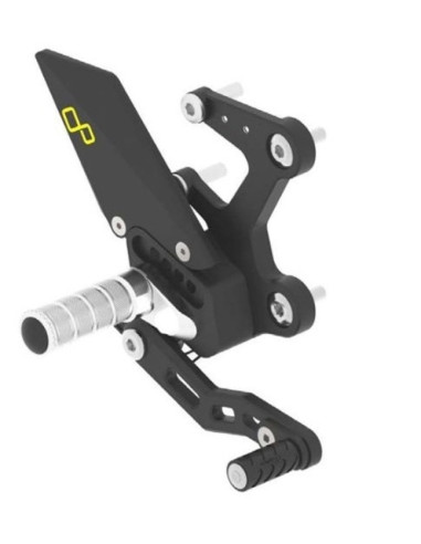 Commandes reculées fixex LIGHTECH selection standard noir Kawasaki Ninja 400