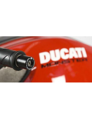 Embouts de guidon R&G RACING noir Ducati