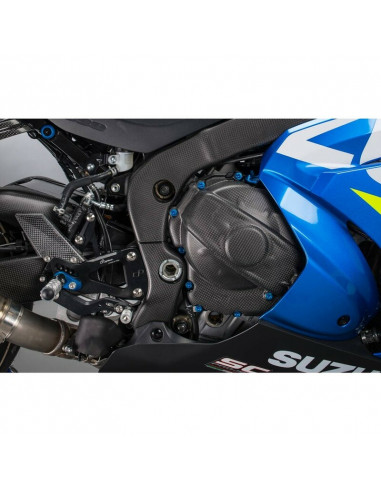 Couvre-carter embrayage LIGHTECH carbone matte Suzuki GSX-R1000