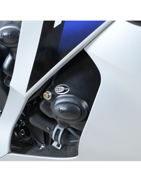 Couvre-carter droit (pompe à huile) R&G RACING Race Series noir Yamaha YZF-R6
