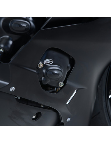 Couvre-carter droit (pompe à huile) R&G RACING Race Series noir Yamaha YZF-R6