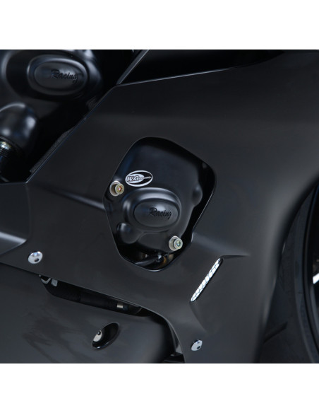Couvre-carter droit (pompe à huile) R&G RACING Race Series noir Yamaha YZF-R6