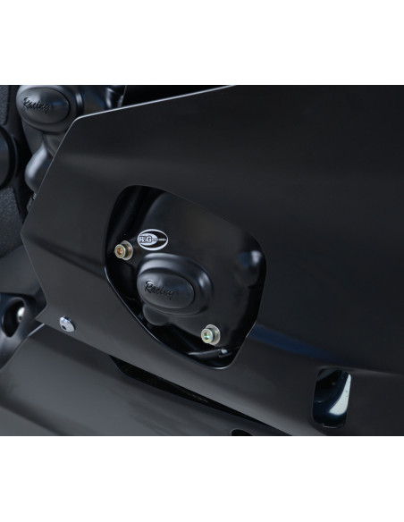 Couvre-carter droit (pompe à huile) R&G RACING Race Series noir Yamaha YZF-R6