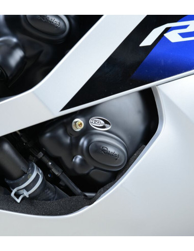 Couvre-carter droit (pompe à huile) R&G RACING Race Series noir Yamaha YZF-R6