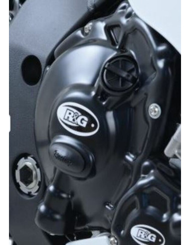 Couvre carter R&G RACING Race Series droit (embrayage) noir Yamaha R1