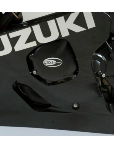 Kit couvre-carter R&G RACING noir Suzuki GSX-R600 (2 pièces)