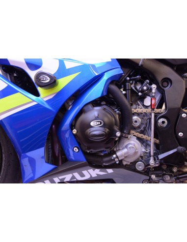 Couvre-carter gauche R&G RACING Race Series noir Suzuki GSX-R1000