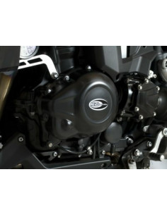 Couvre-carter gauche R&G RACING noir Triumph Tiger 1200 Explorer