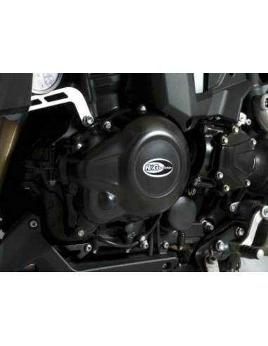 Couvre-carter gauche R&G RACING noir Triumph Tiger 1200 Explorer