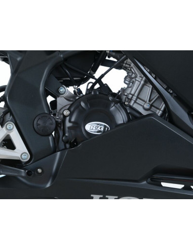 Couvre-carter droit R&G RACING noir Honda CBR250RR