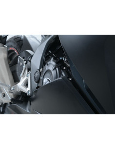 Couvre-carter droit R&G RACING noir Honda CBR250RR 2