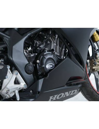 Couvre-carter droit R&G RACING noir Honda CBR250RR