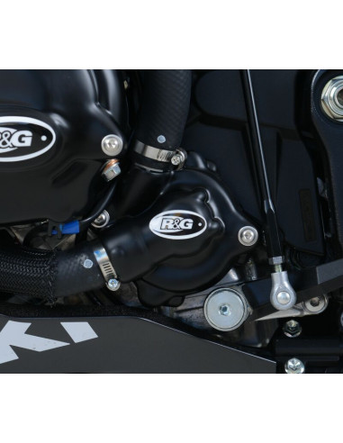 Couvre-carter gauche (pompe à eau) R&G RACING noir GSX-R 1000