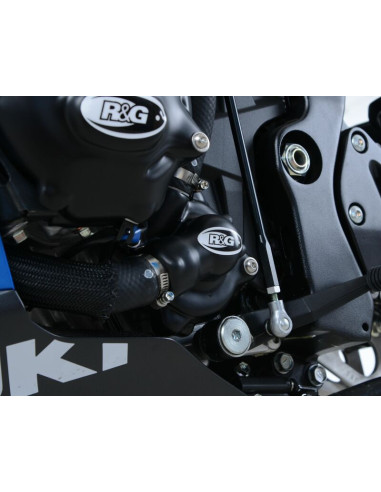 Couvre-carter gauche (pompe à eau) R&G RACING noir GSX-R 1000