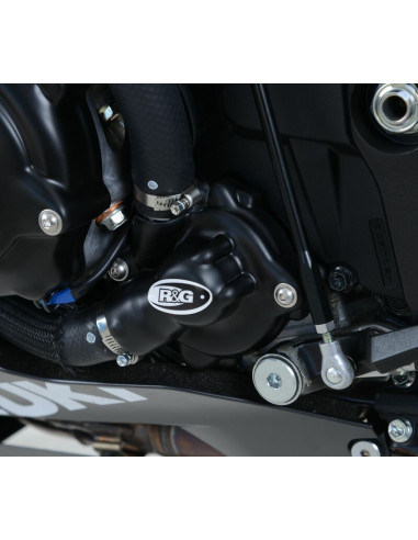 Couvre-carter gauche (pompe à eau) R&G RACING noir GSX-R 1000