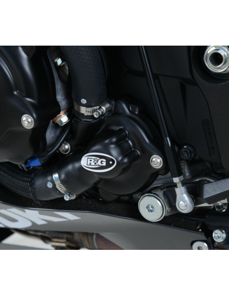 Couvre-carter gauche (pompe à eau) R&G RACING noir GSX-R 1000