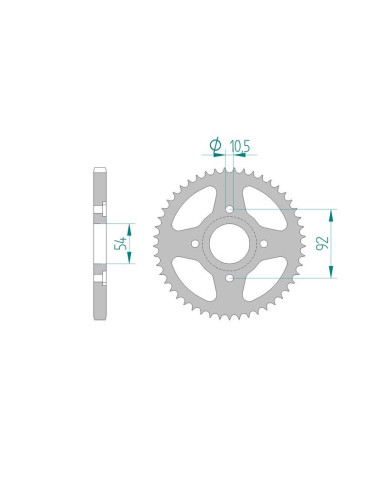 Kit chaine AFAM acier YAMAHA SR 125 SE 10F pas 428 1982 à 1998