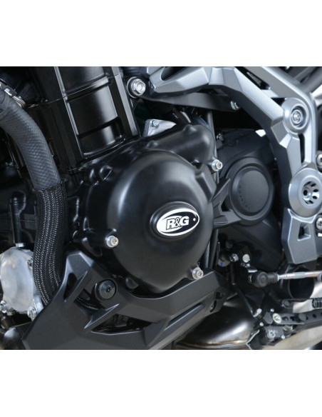 Couvre-carter gauche R&G RACING noir Kawasaki Z900
