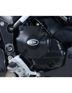 Couvre-carter droit R&G RACING noir Ducati 950 Multistrada 2