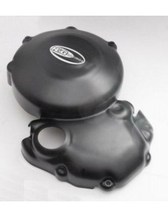 Couvre-carter gauche R&G RACING noir Triumph Daytona/Street Triple 675