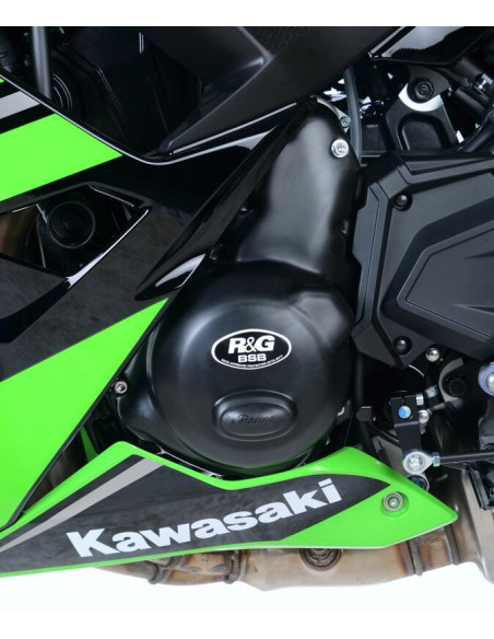 Couvre-carter gauche R&G RACING Race Series noir Kawasaki
