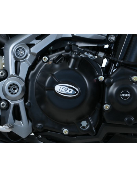 Couvre-carter droit (embrayage) R&G RACING noir Kawasaki Z900