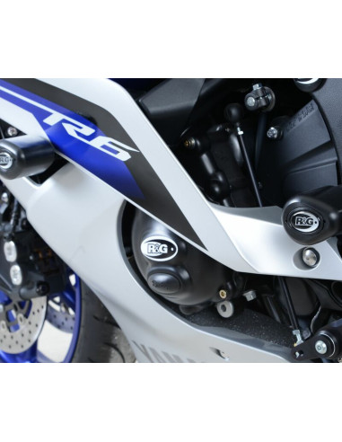 Couvre-carter gauche R&G RACING Race Series noir Yamaha YZF-R6