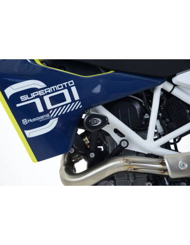 Tampons de protecion Aero R&G RACING noir Husqvarna 701 Supermoto