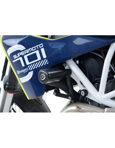 Tampons de protecion Aero R&G RACING noir Husqvarna 701 Supermoto