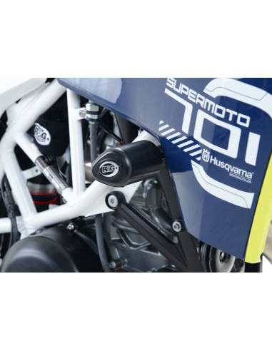 Tampons de protecion Aero R&G RACING noir Husqvarna 701 Supermoto