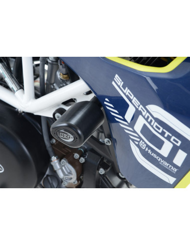 Tampons de protecion Aero R&G RACING noir Husqvarna 701 Supermoto
