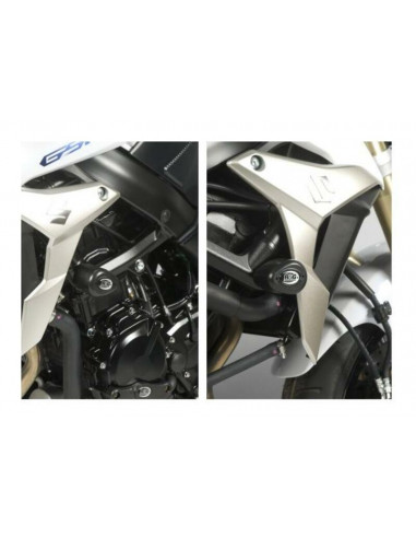 Tampons de protection R&G RACING Aero noir Suzuki GSR 750