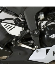 Tampons de protection R&G RACING Aero blanc Kawasaki ZX6R 636 2