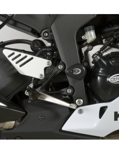 Tampons de protection R&G RACING Aero blanc Kawasaki ZX6R 636